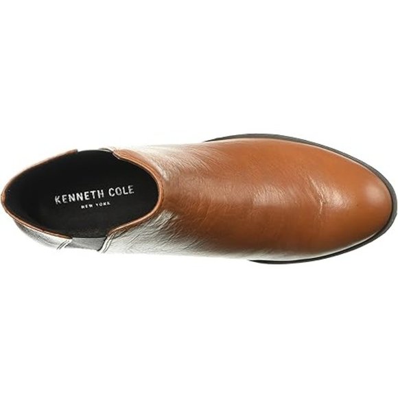 Kenneth Cole New York Women's Levon Chelsea Fashion Boot with Elastic Cognac 7M - Picture 6 of 8